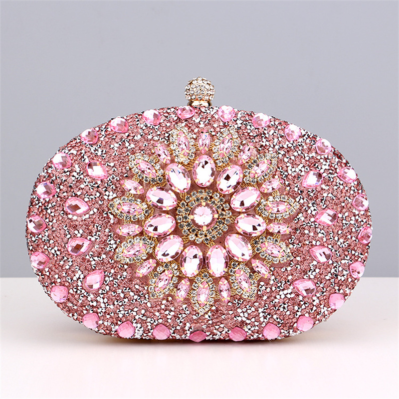 Women'S Evening Bags - Bolso de mano de cristal de