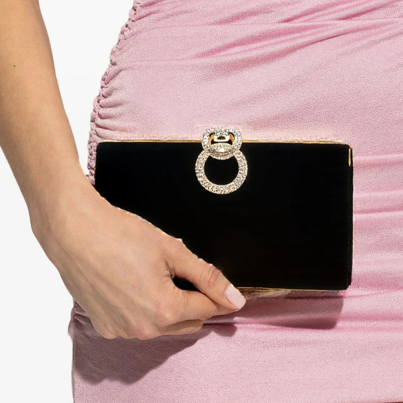 Women Bags Golden - Bolsos de noche de terciopelo para