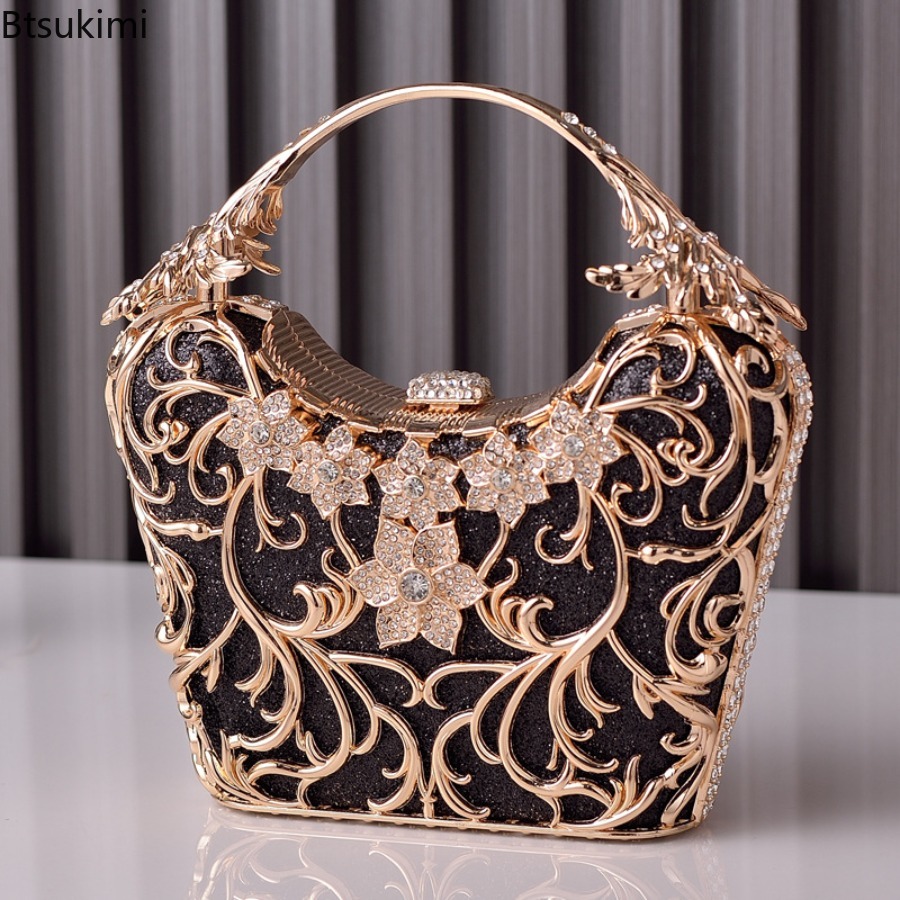 Women'S Evening Bags - Bolsos de noche de metal huecos