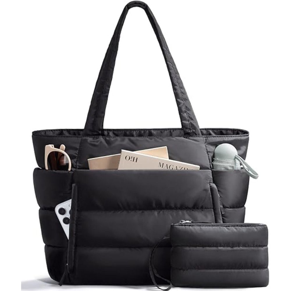 Women Bags Medium Size - Bolso de mano acolchado de gran
