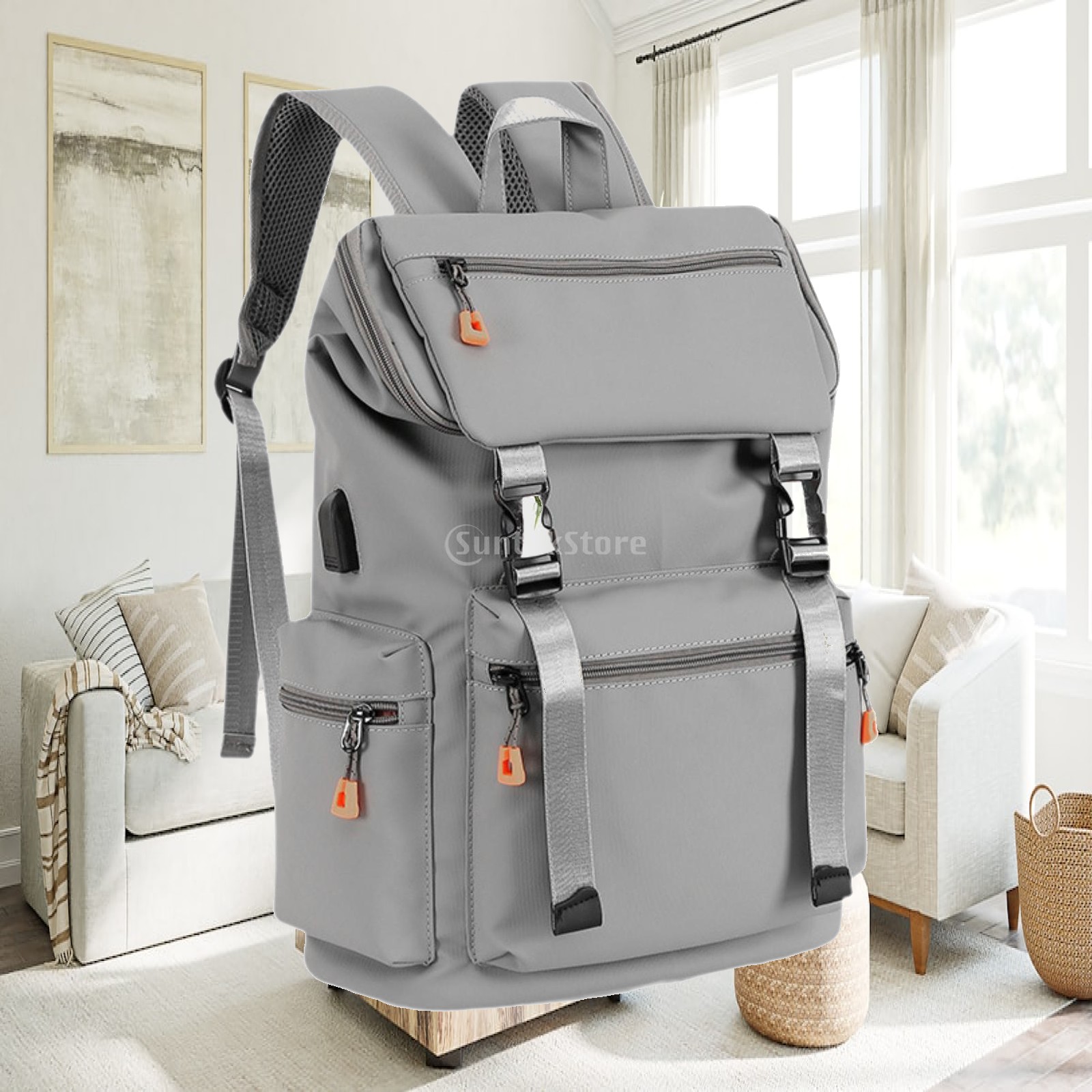 Women Bags For Work - Mochila informal con organizador, bolsillos, correa