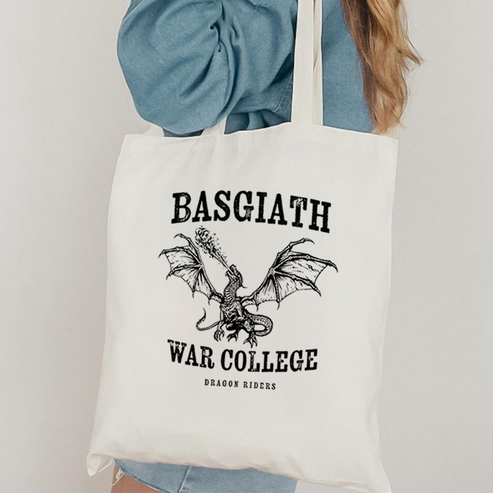 Women Bags Golden - Basgiath War-Bolso de mano universitario para