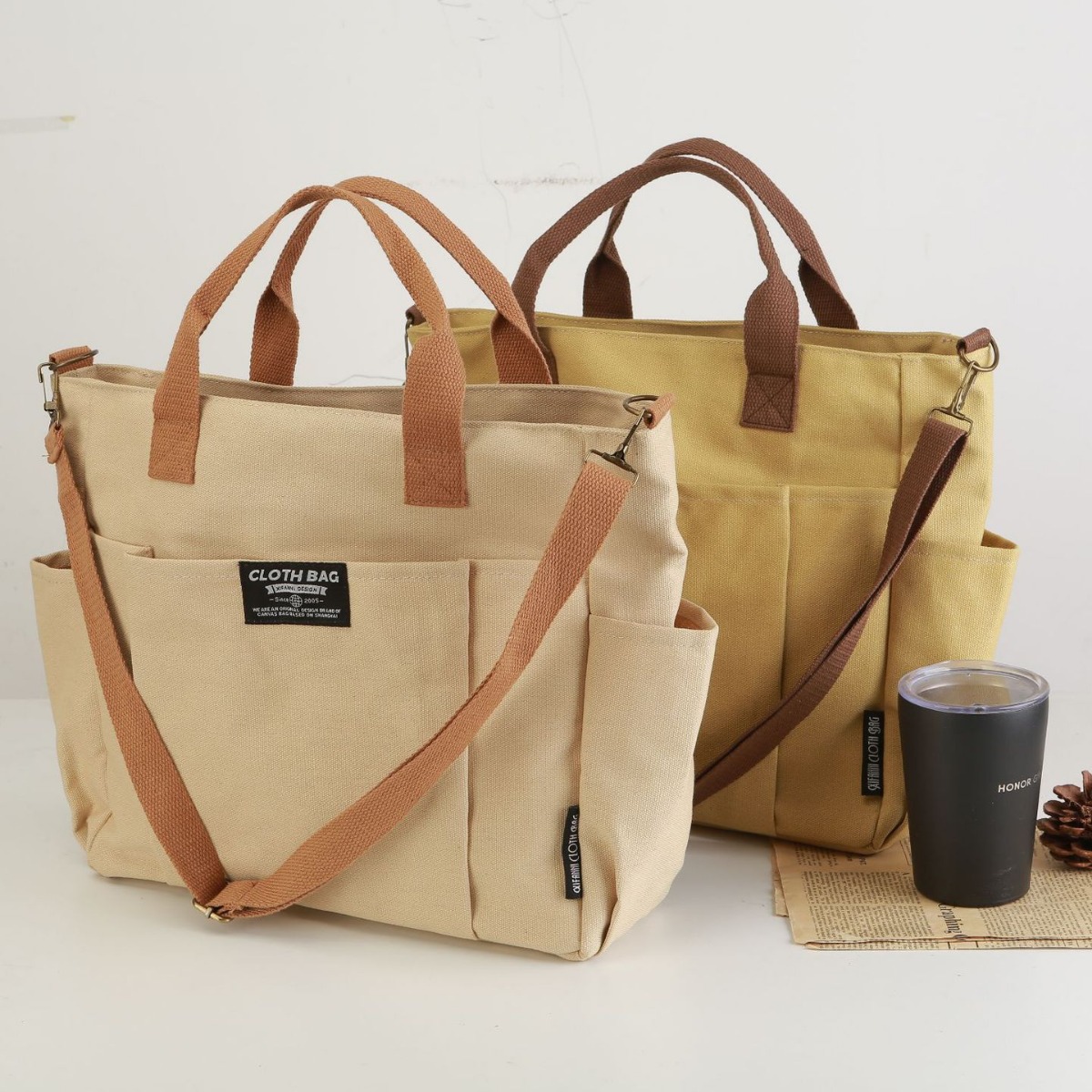 Women Handheld Bags - Bolsa de Lona, Bolso de Mano