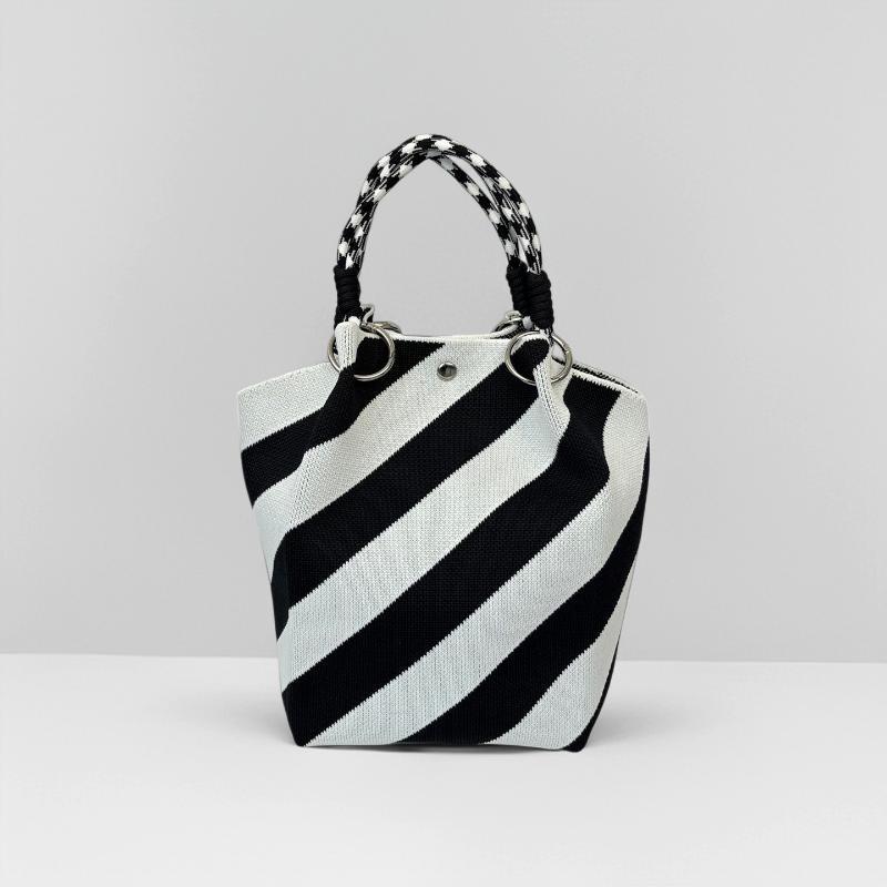 Women Bags For Work - Bolso de mano de punto para