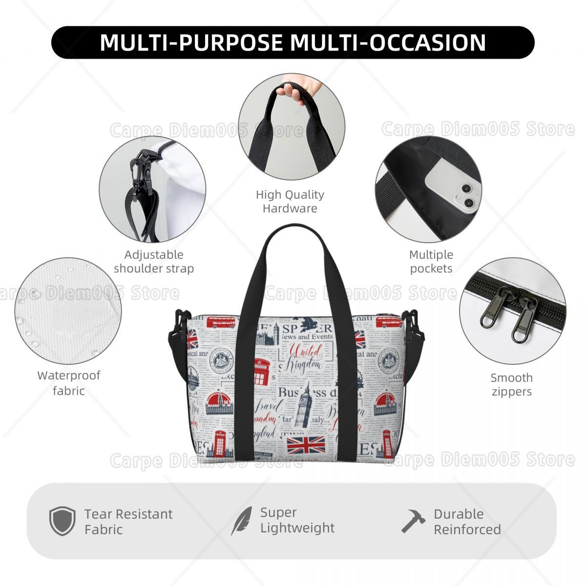Vintage Reino Unido Londres pe - Women Bags In Uk reseña y precio