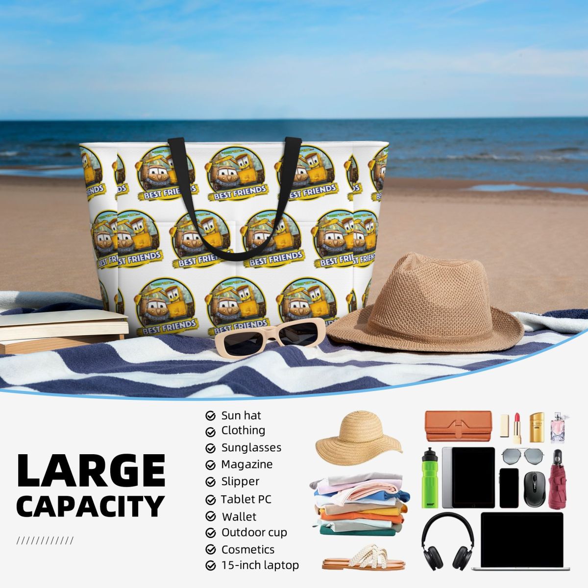 Bolsa de playa Stinky And Dirt - Women'S Best Bags For Travel reseña y precio