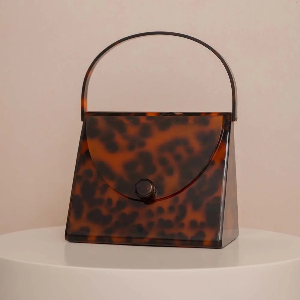 Nuevo Bolso de Mano Tipo Clutc - Tortoiseshell Bag Acrylic reseña y precio