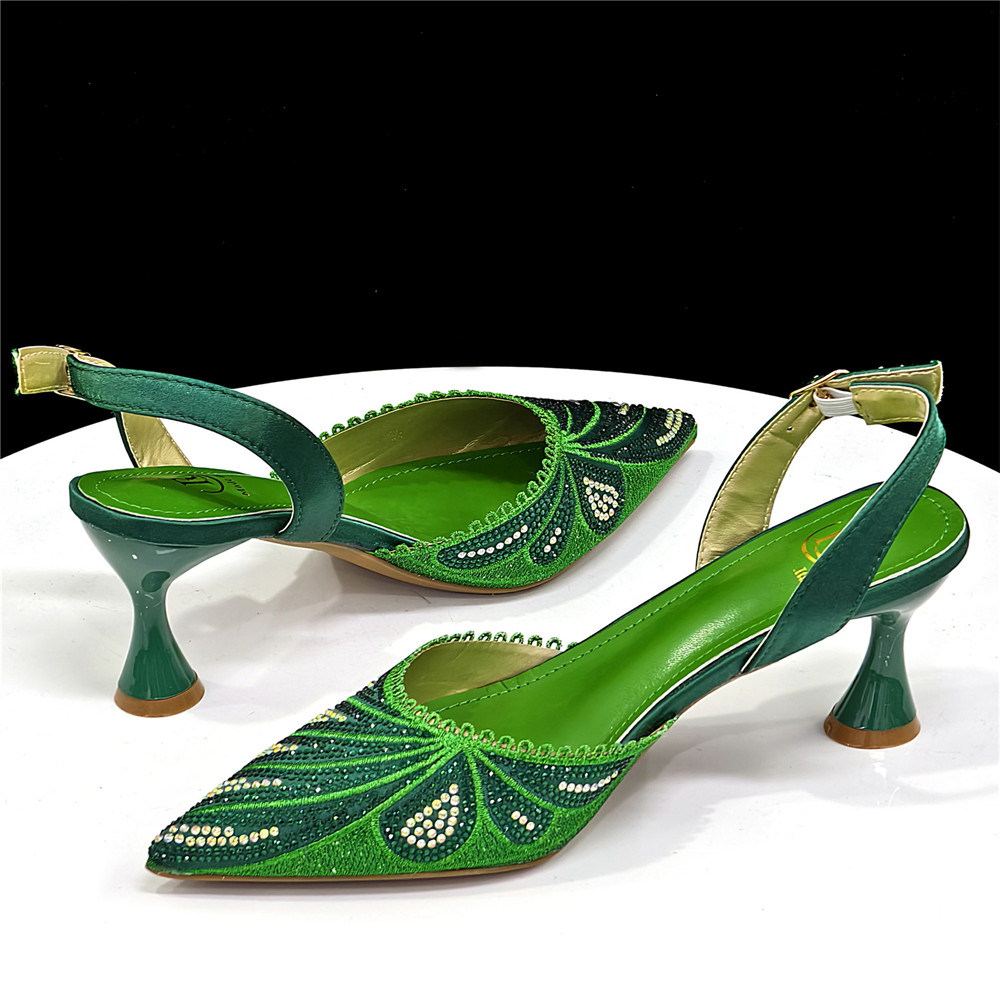 Zapatos de tacón verdes con di - Women Bags Medium Size reseña y precio