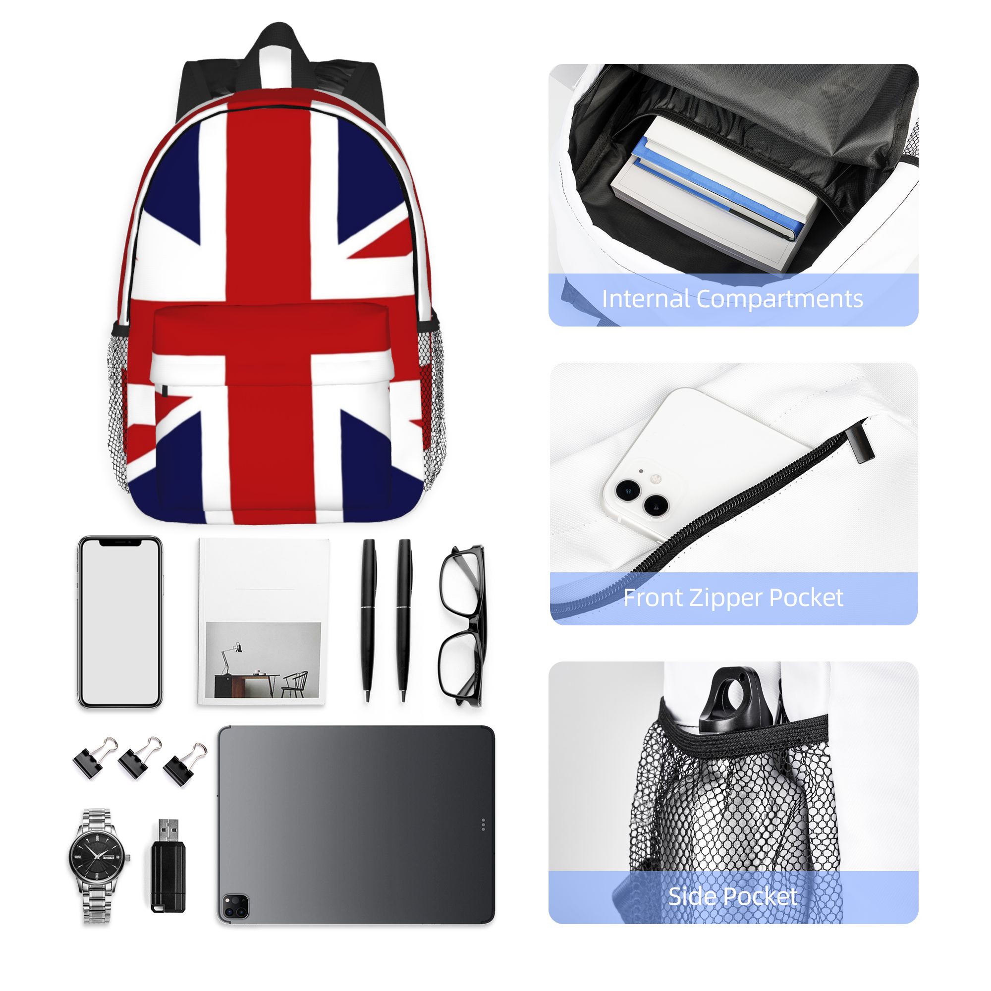 Mochila con bandera Union Jack - Women Bags In Uk reseña y precio