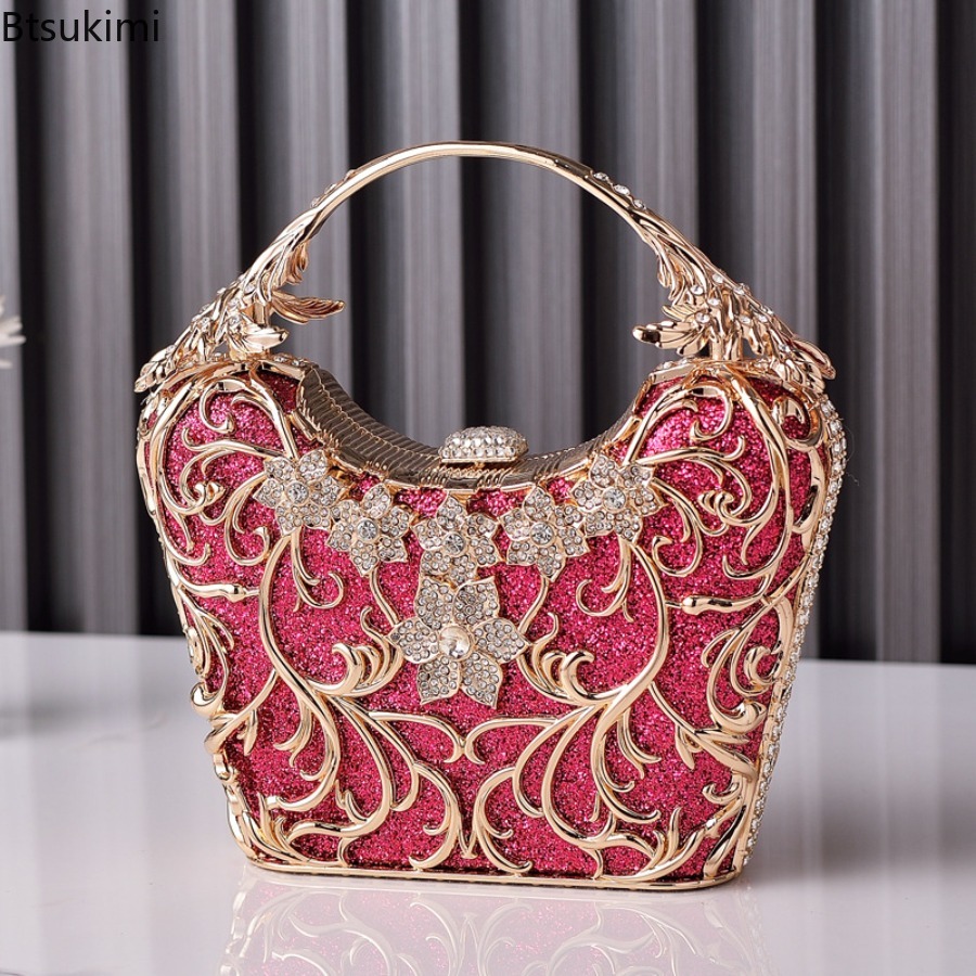 Bolsos de noche de metal hueco - Women'S Evening Bags reseña y precio