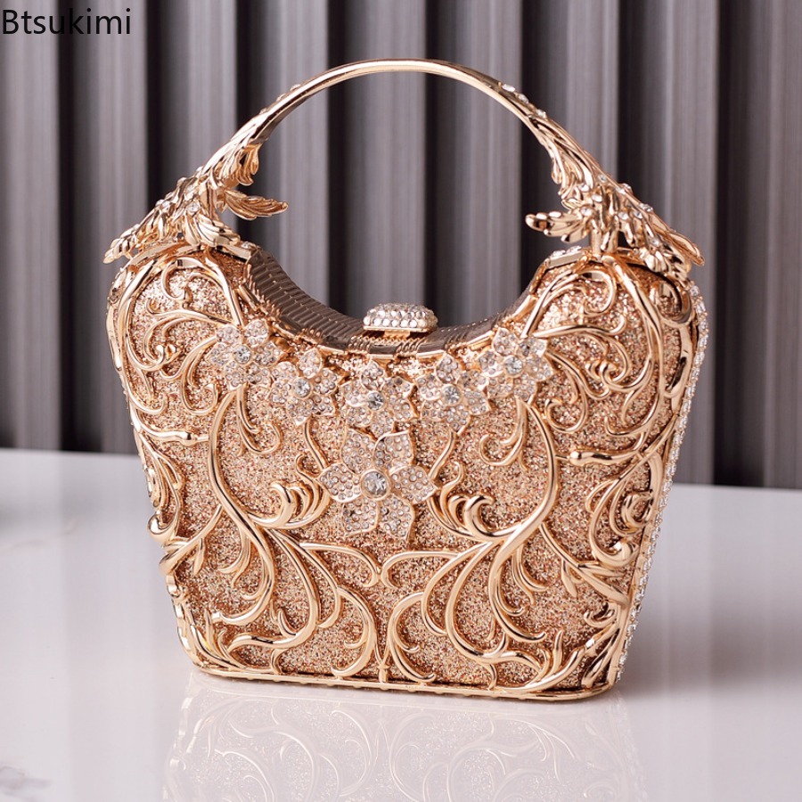 Bolsos de noche de metal hueco - Women'S Evening Bags reseña y precio