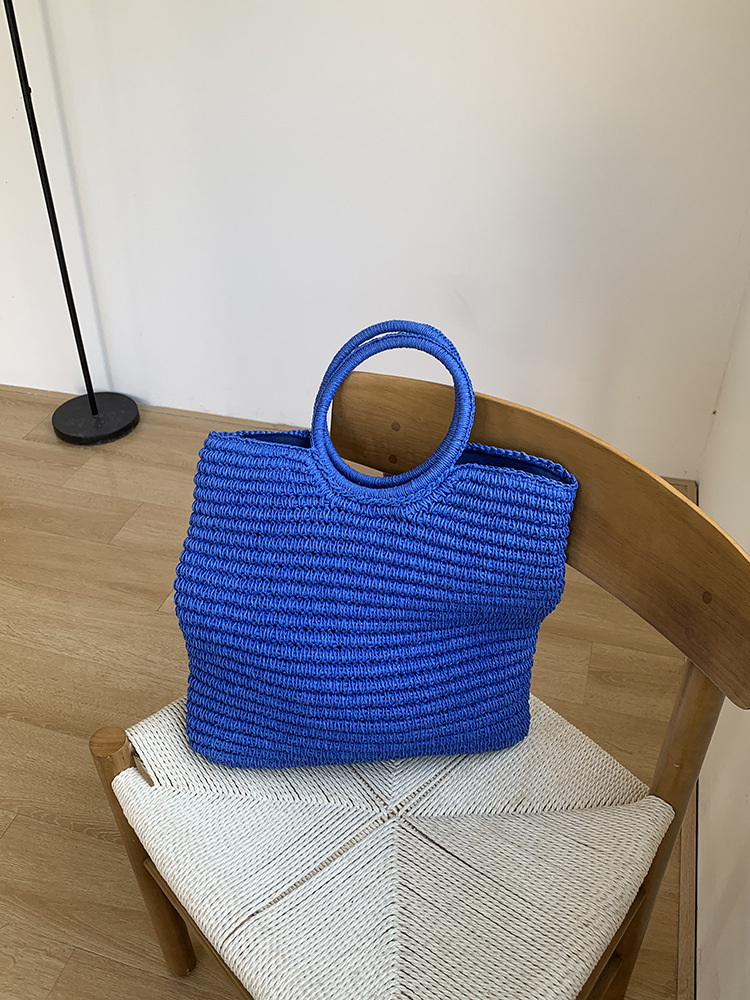 Bolso de mano de paja tejido a - Women Handheld Bags reseña y precio