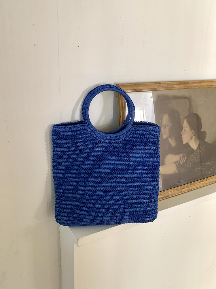 Bolso de mano de paja tejido a - Women Handheld Bags reseña y precio