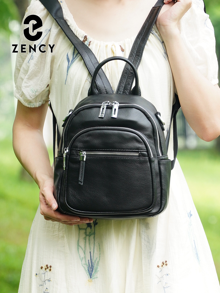 Mochila pequeña Zency de cuero - Women Bags For Work reseña y precio