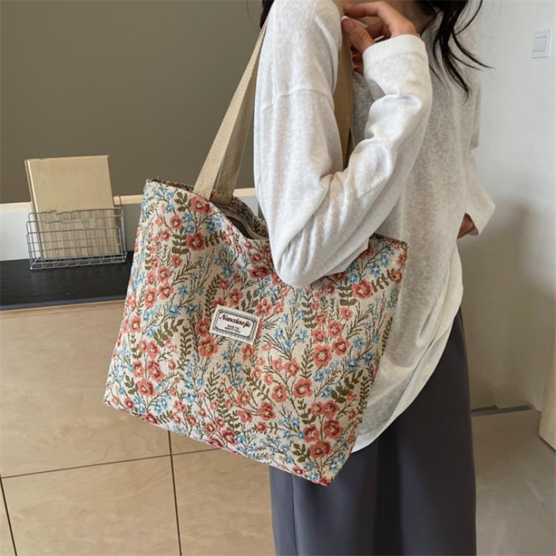 Bolsos de Lona Bordados con Fl - Women Bags For Work reseña y precio
