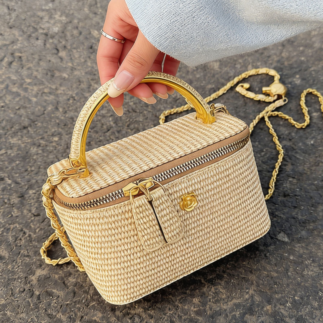 Bolso de hombro con cadena y a - Women Bags Golden reseña y precio